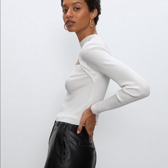 BABATON | M Imprint Cut Out Long Sleeve Top White - Picture 5 of 12